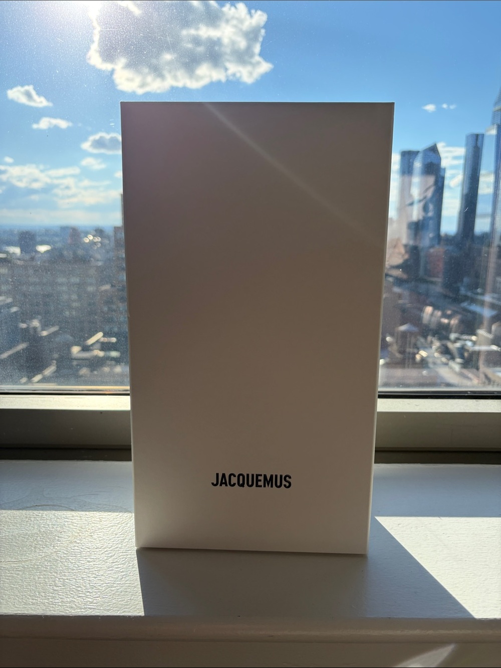 Jacquemus White Box with Black Logo
